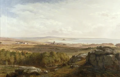 Uitzicht vanaf Madron Carn, 1836